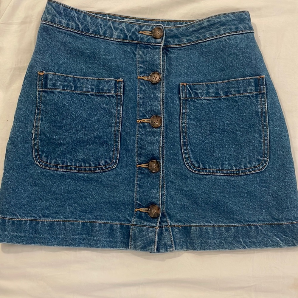 Denim blue Jean going out/ casual skirt